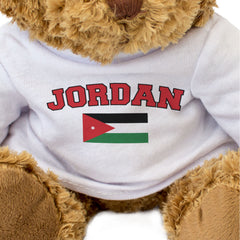 JORDAN + FLAG - Teddy Bear - Cute Funny Soft - Jordanian Souvenir Gift Present