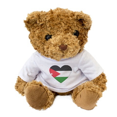 JORDAN FLAG HEART - Teddy Bear - Cute Cuddly Soft - Jordanian Gift Present