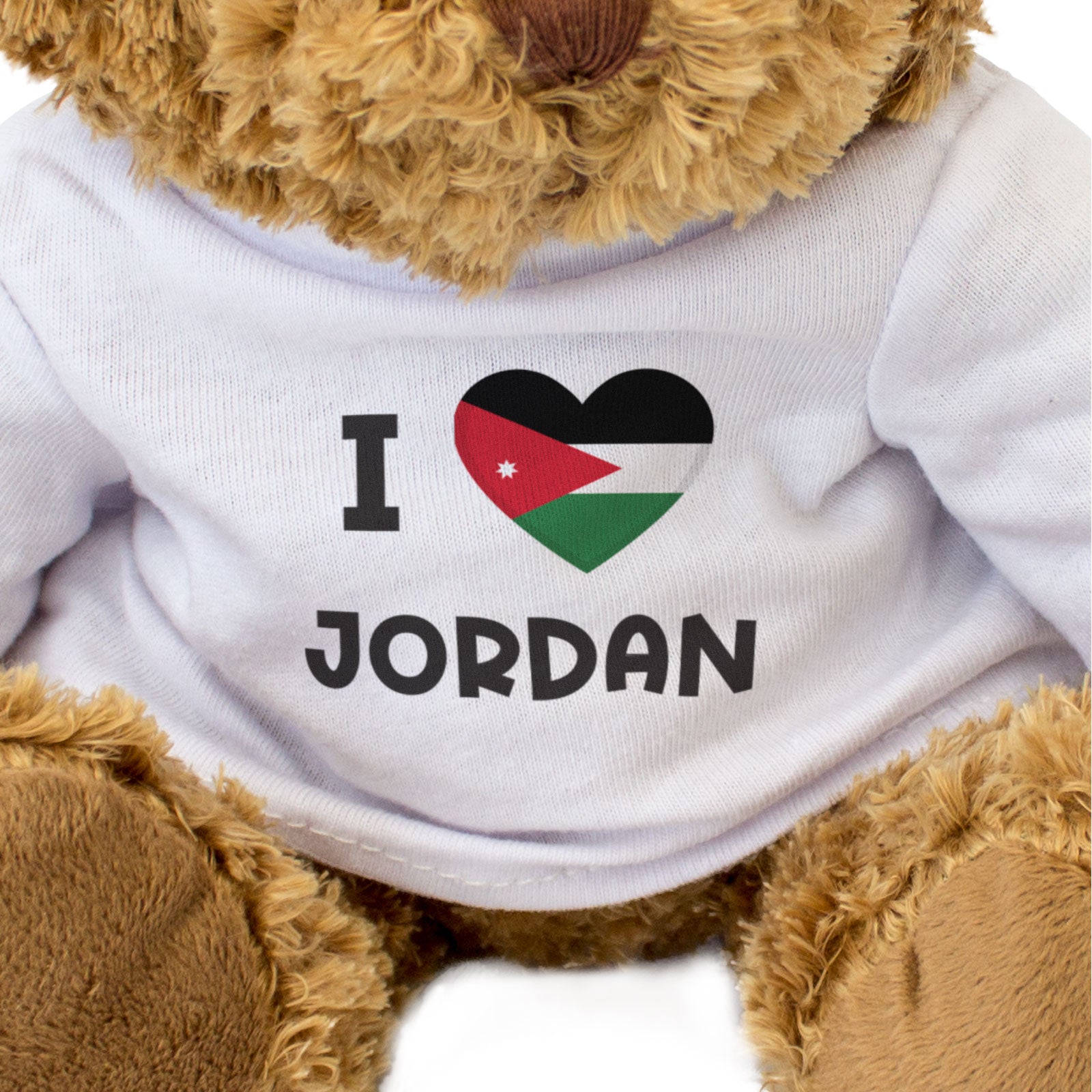 I LOVE JORDAN FLAG - Teddy Bear - Cute Funny - Jordanian Souvenir Gift Present