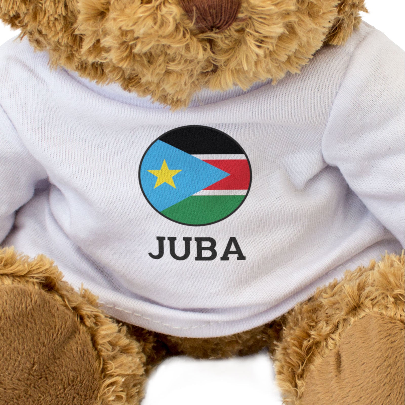 JUBA (SOUTH SUDAN FLAG ROUNDEL) - Teddy Bear - Funny Souvenir Gift Present