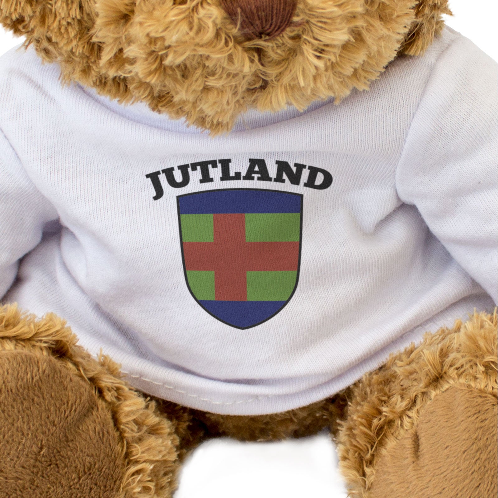 JUTLAND FLAG - Teddy Bear - Cute Cuddly Soft Adorable - Denmark Gift Present