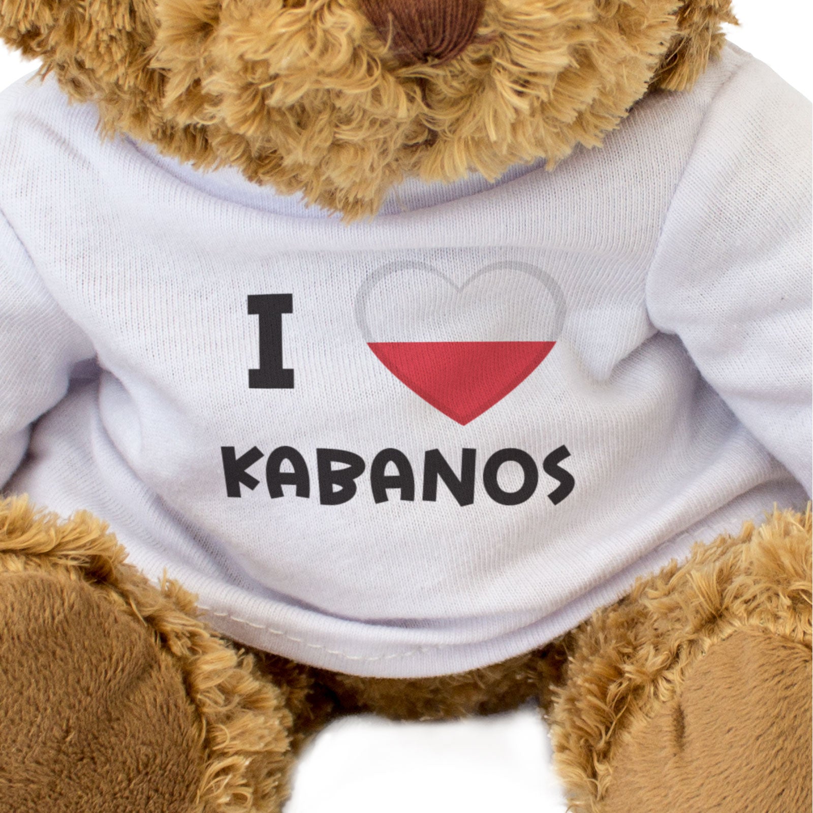 I LOVE KABANOS (POLAND FLAG) - Teddy Bear - Cute Funny Souvenir Gift Present