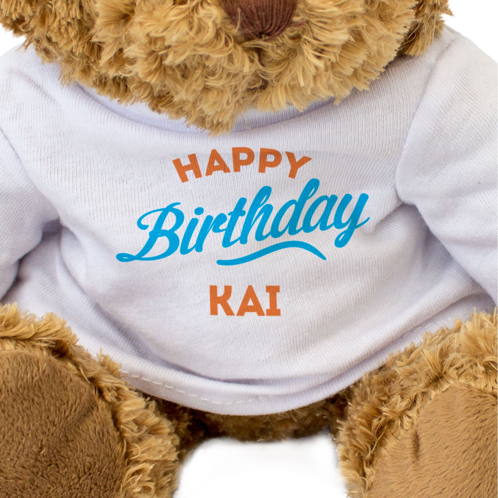 HAPPY BIRTHDAY KAI - Teddy Bear - Cute Cuddly Soft - Funny Gift Present