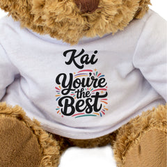 KAI YOU'RE THE BEST - Teddy Bear - Cute Cuddly Soft - Funny Gift Present