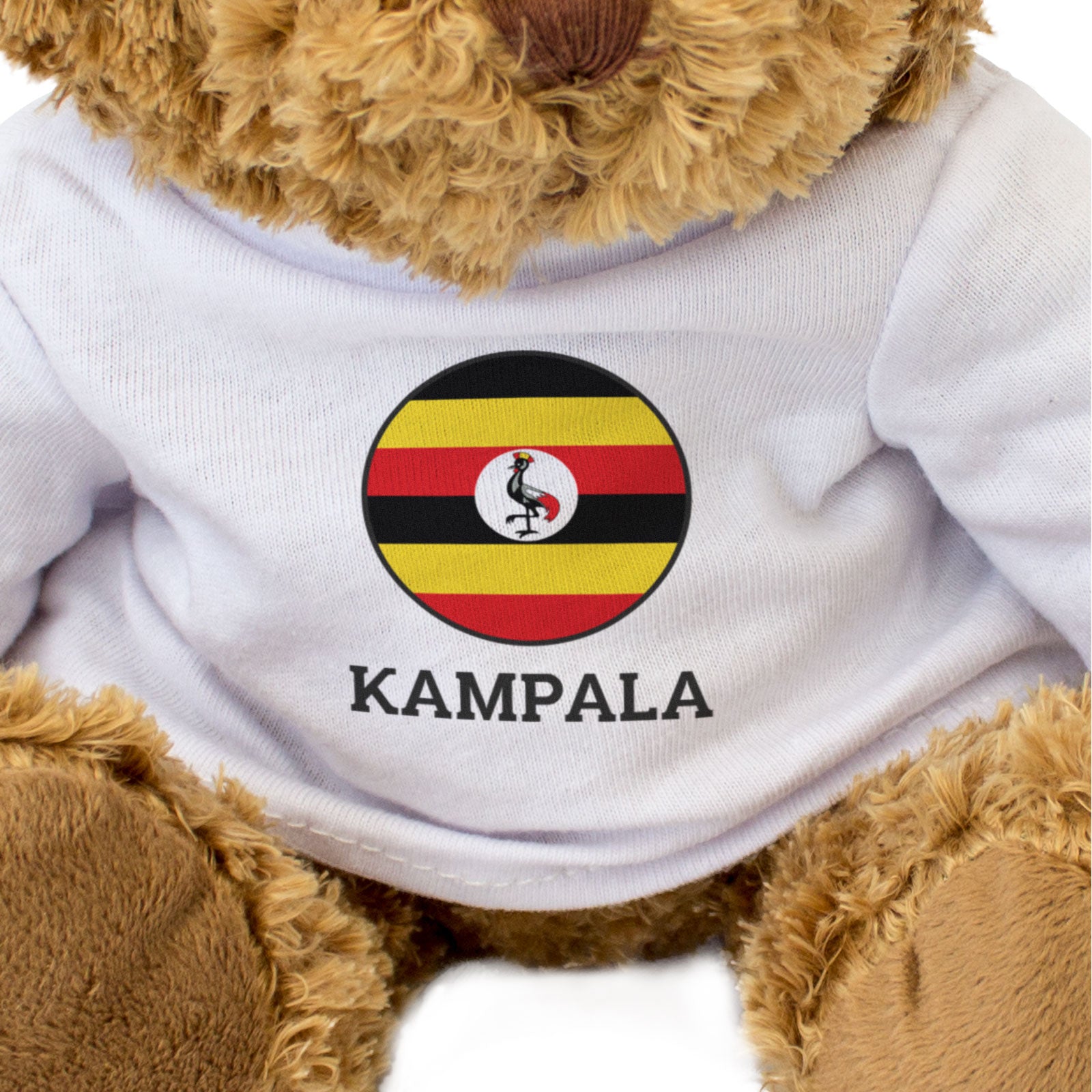 KAMPALA (UGANDA FLAG ROUNDEL) - Teddy Bear - Cute Funny Souvenir Gift Present