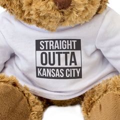 STRAIGHT OUTTA KANSAS CITY - Teddy Bear - Funny Missouri Souvenir Gift Present