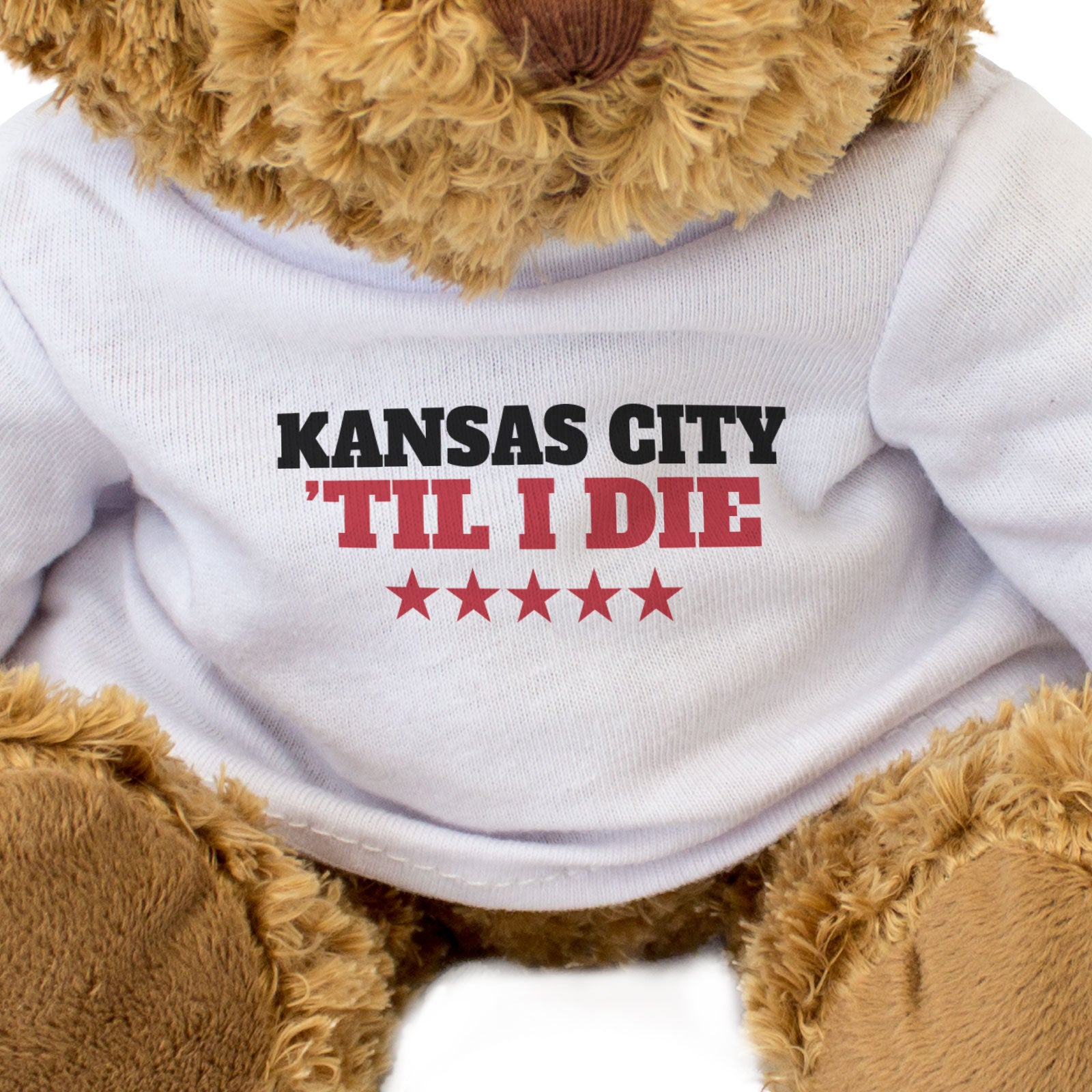 KANSAS CITY TIL I DIE - Teddy Bear - Cute Funny Missouri Souvenir Gift Present