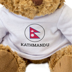 KATHMANDU (NEPAL FLAG ROUNDEL) - Teddy Bear - Funny Souvenir Gift Present