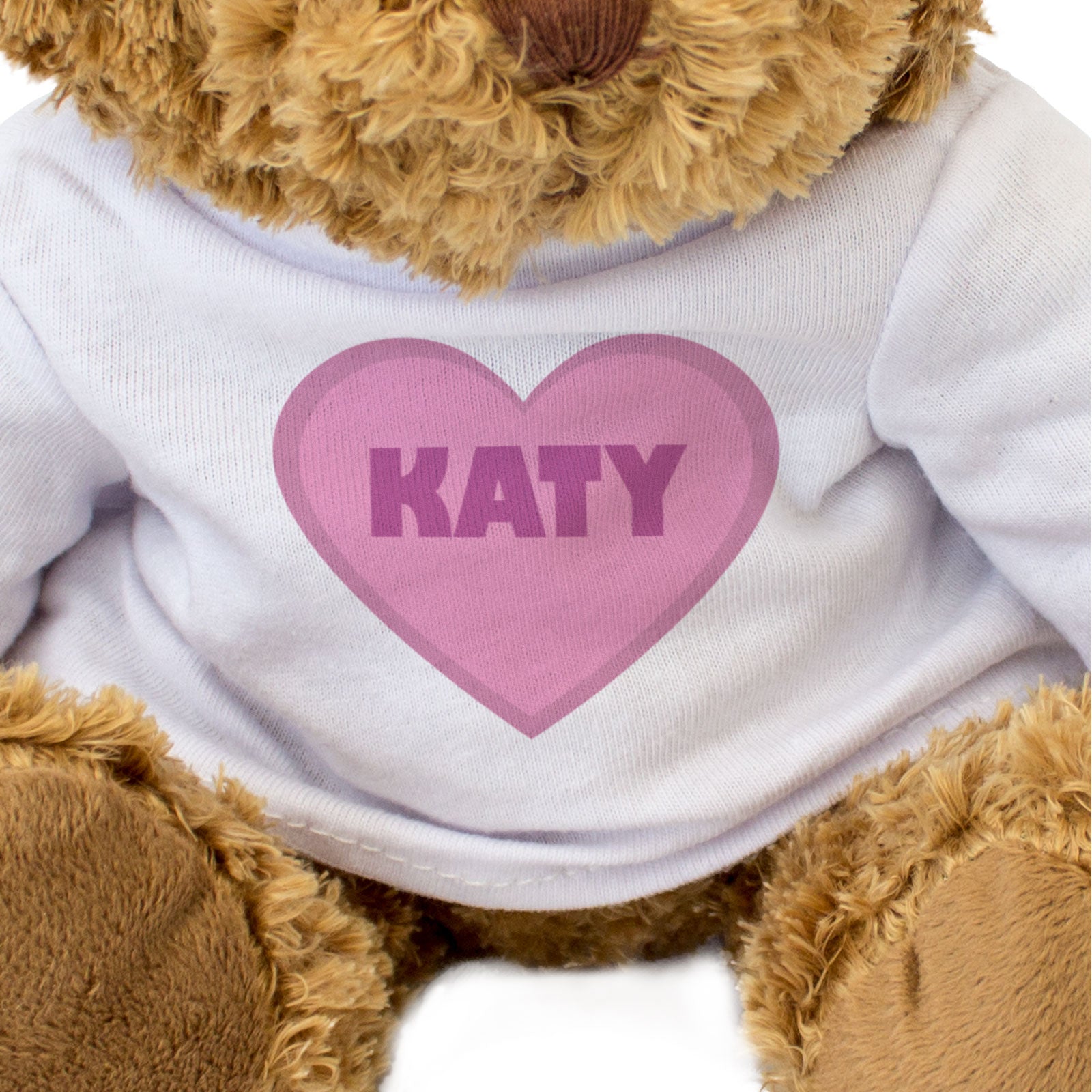 KATY (PINK HEART) - Teddy Bear - Cute - Romantic Valentines Day Gift Present