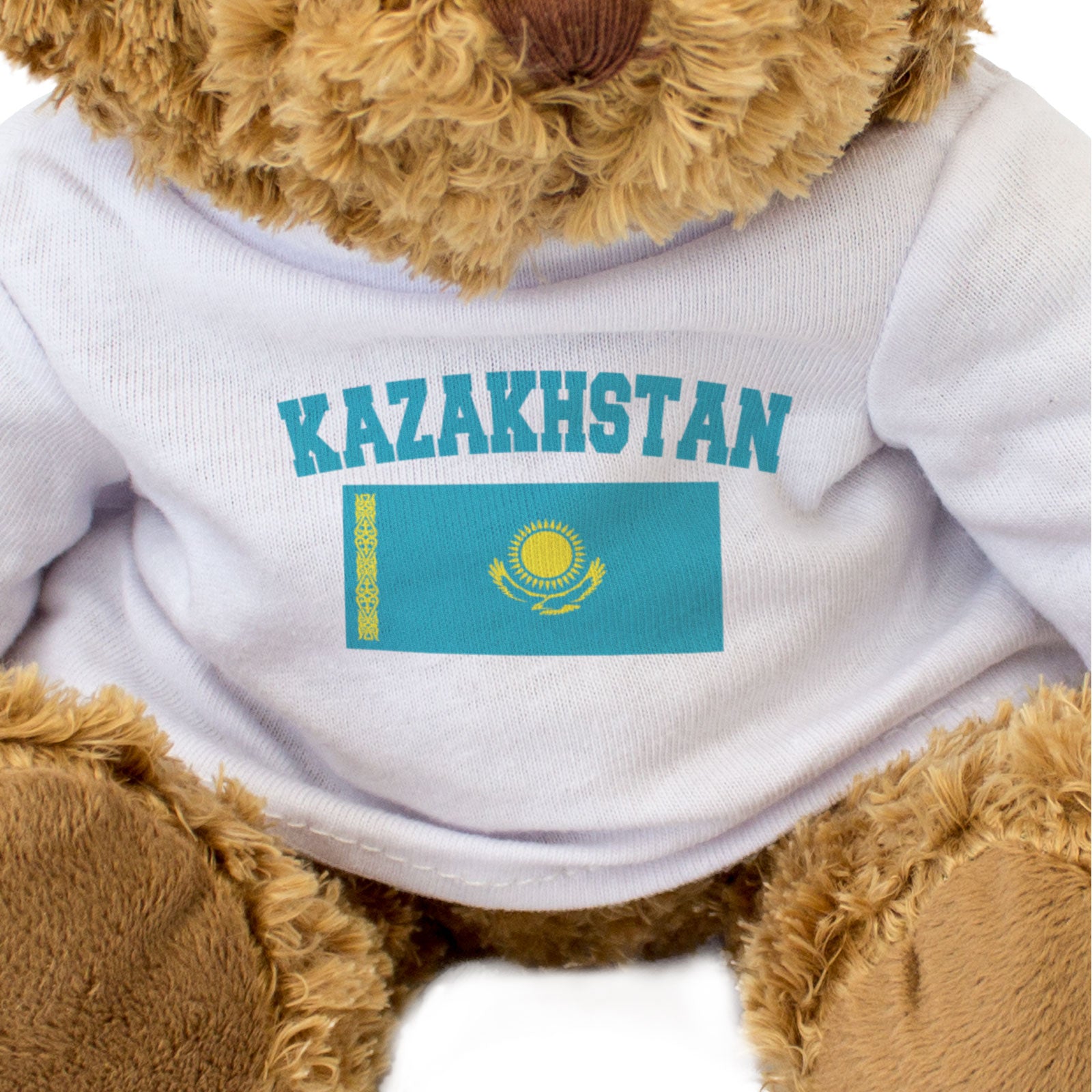 KAZAKHSTAN + FLAG - Teddy Bear - Cute Cuddly Soft - Funny Souvenir Gift Present