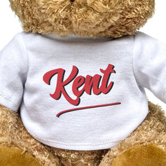 KENT (SCRIPT) - Teddy Bear - Cute Soft - Funny England Souvenir Gift Present
