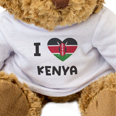 I Love Kenya Flag - Teddy Bear