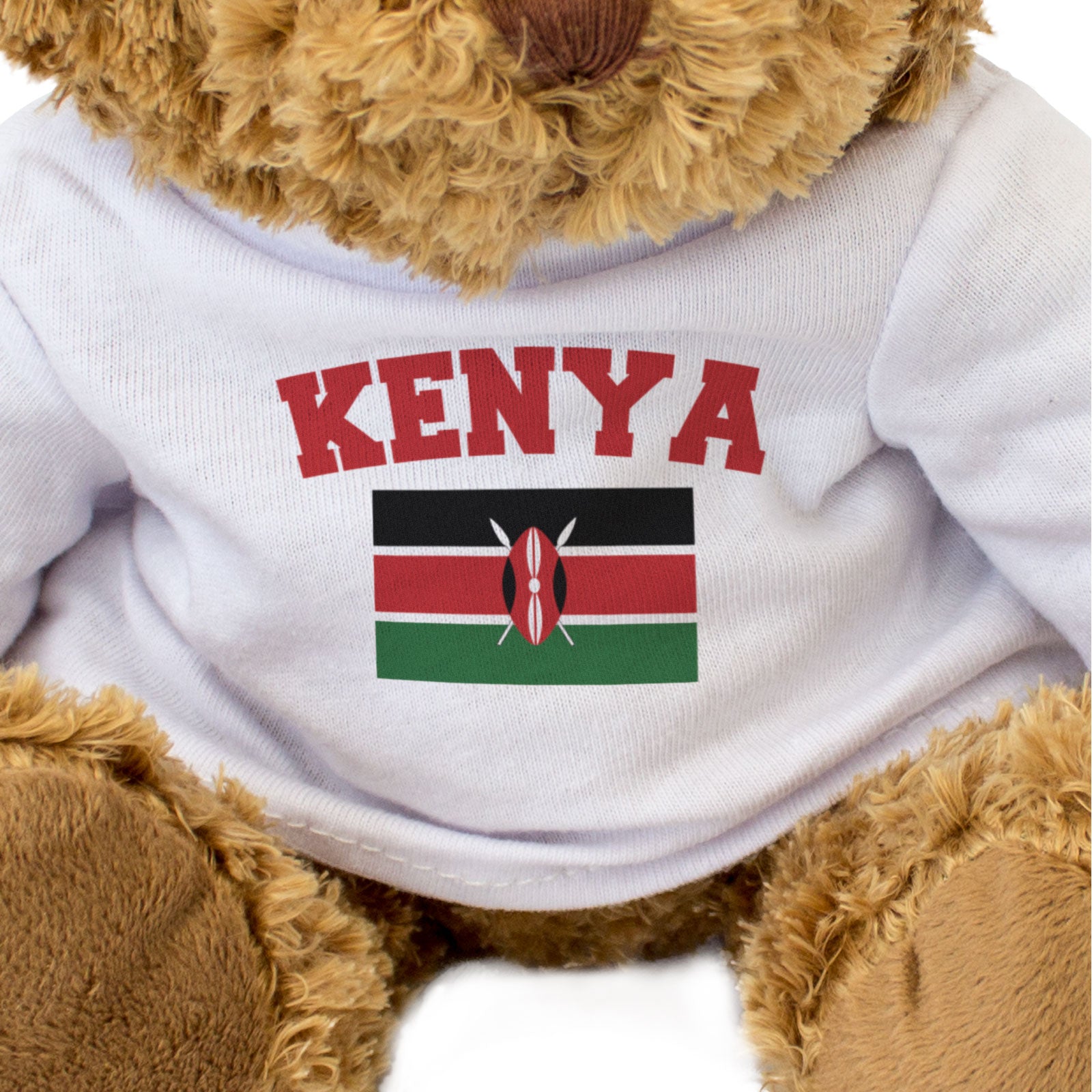 KENYA + FLAG - Teddy Bear - Cute Cuddly Soft - Funny Souvenir Gift Present