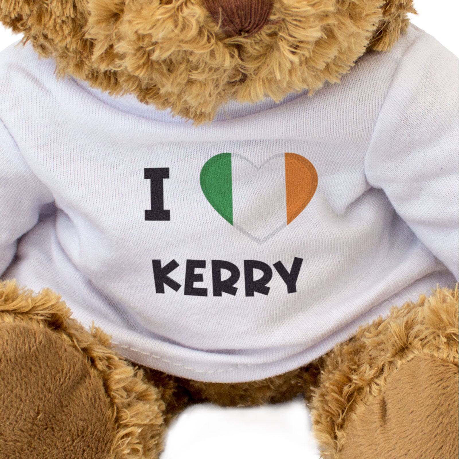 I LOVE KERRY (IRISH FLAG) - Teddy Bear - Cute - County Kerry Gift Present