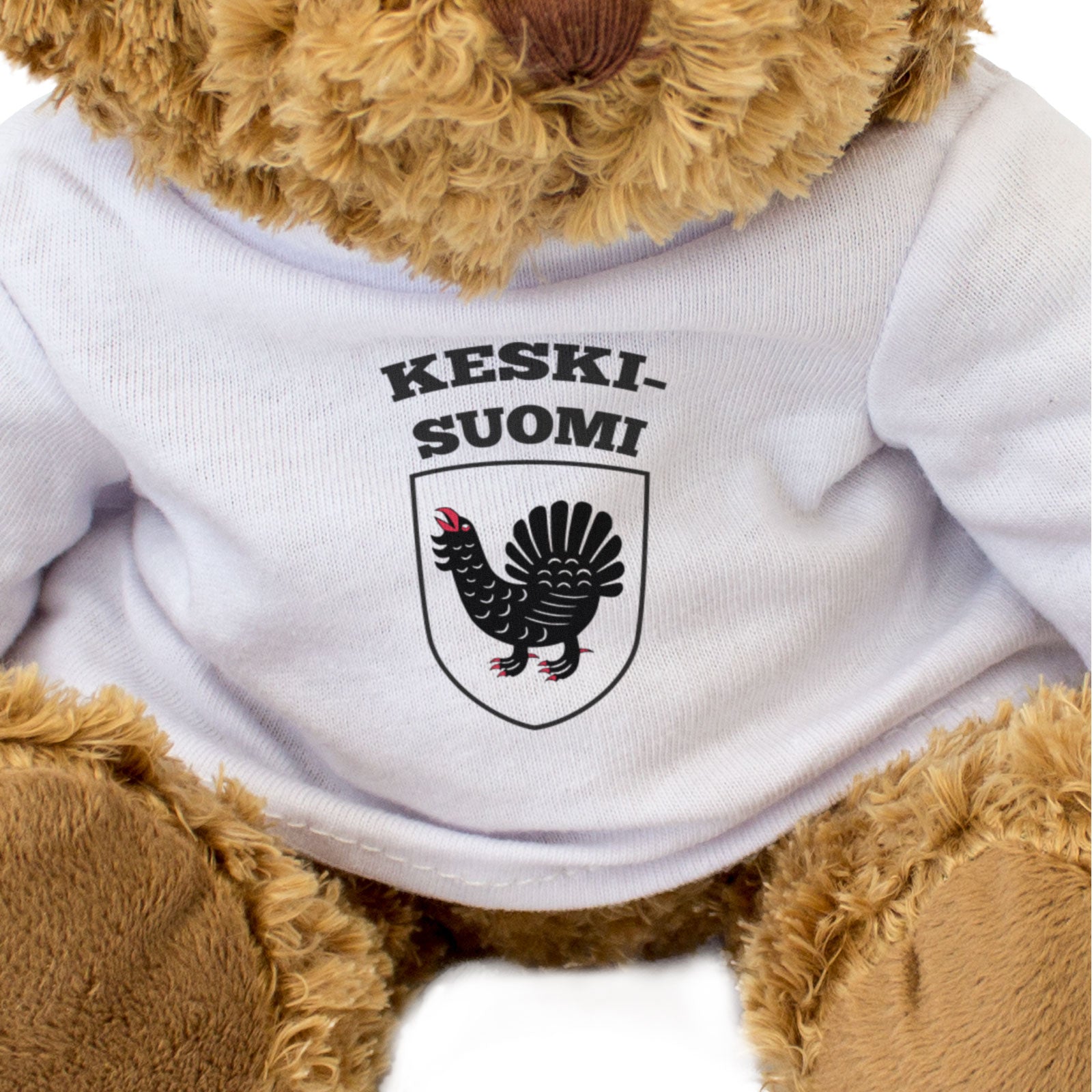 KESKI-SUOMI FLAG - Teddy Bear - Cute - Central Finland Suomi - Gift Present