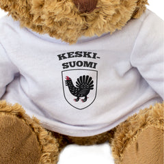 KESKI-SUOMI FLAG - Teddy Bear - Cute - Central Finland Suomi - Gift Present