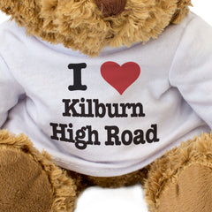 I LOVE KILBURN HIGH ROAD - Teddy Bear - Cute Cuddly Soft - London Gift Present