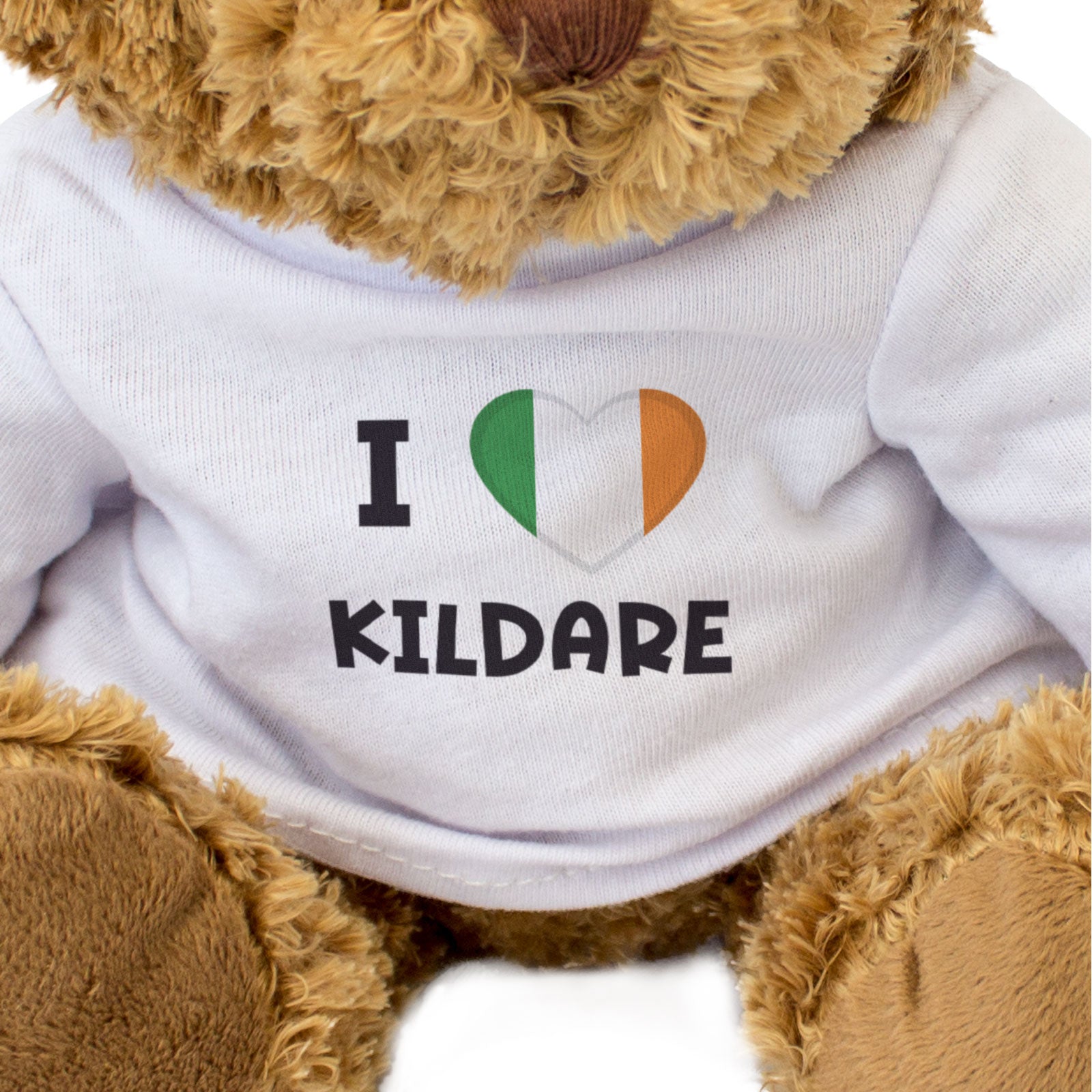 I LOVE KILDARE (IRISH FLAG) - Teddy Bear - Cute - County Kildare Gift Present