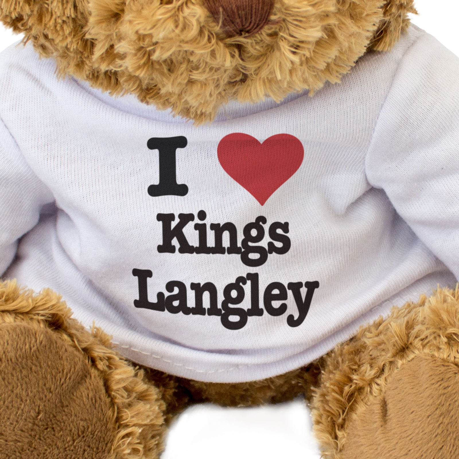 I LOVE KINGS LANGLEY - Teddy Bear - Cute Cuddly Soft - Hertfordshire Gift Present