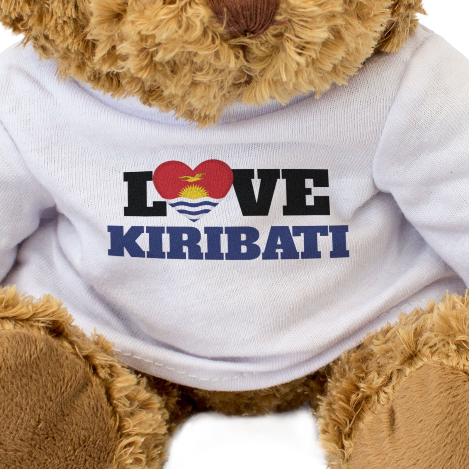 LOVE KIRIBATI (FLAG HEART) - Teddy Bear - Cute Funny - Souvenir Gift Present