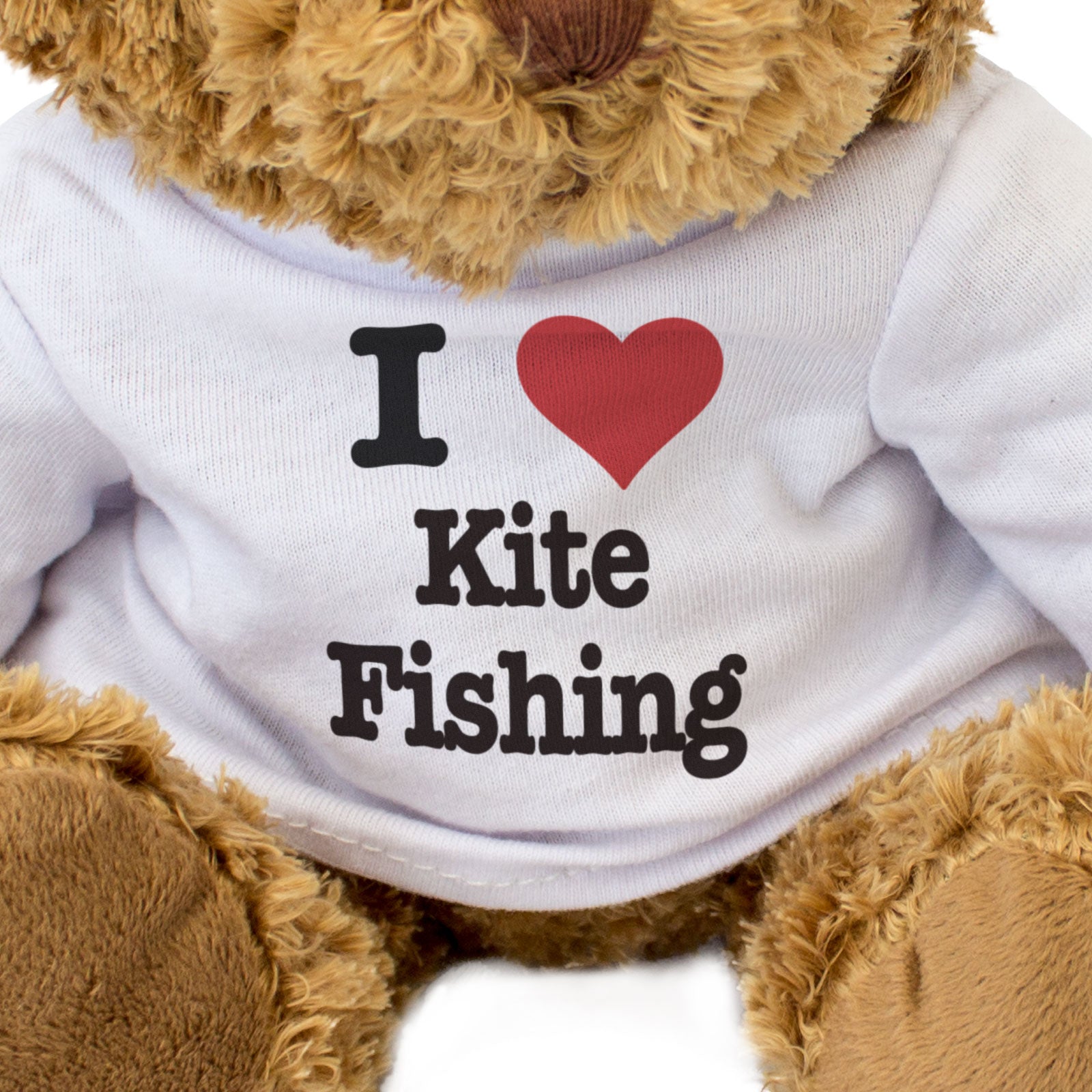 I LOVE KITE FISHING - Teddy Bear - Cute Cuddly Soft Adorable - Gift Present