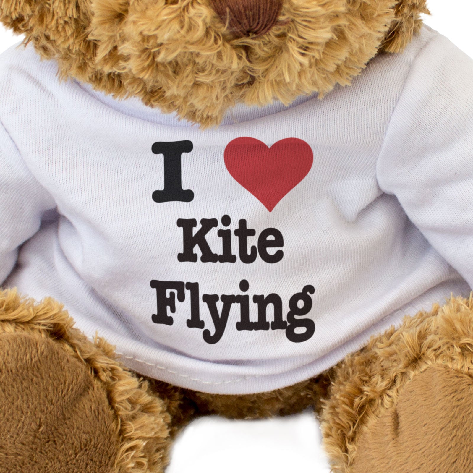 I LOVE KITE FLYING - Teddy Bear - Cute Cuddly Soft Adorable - Gift Present