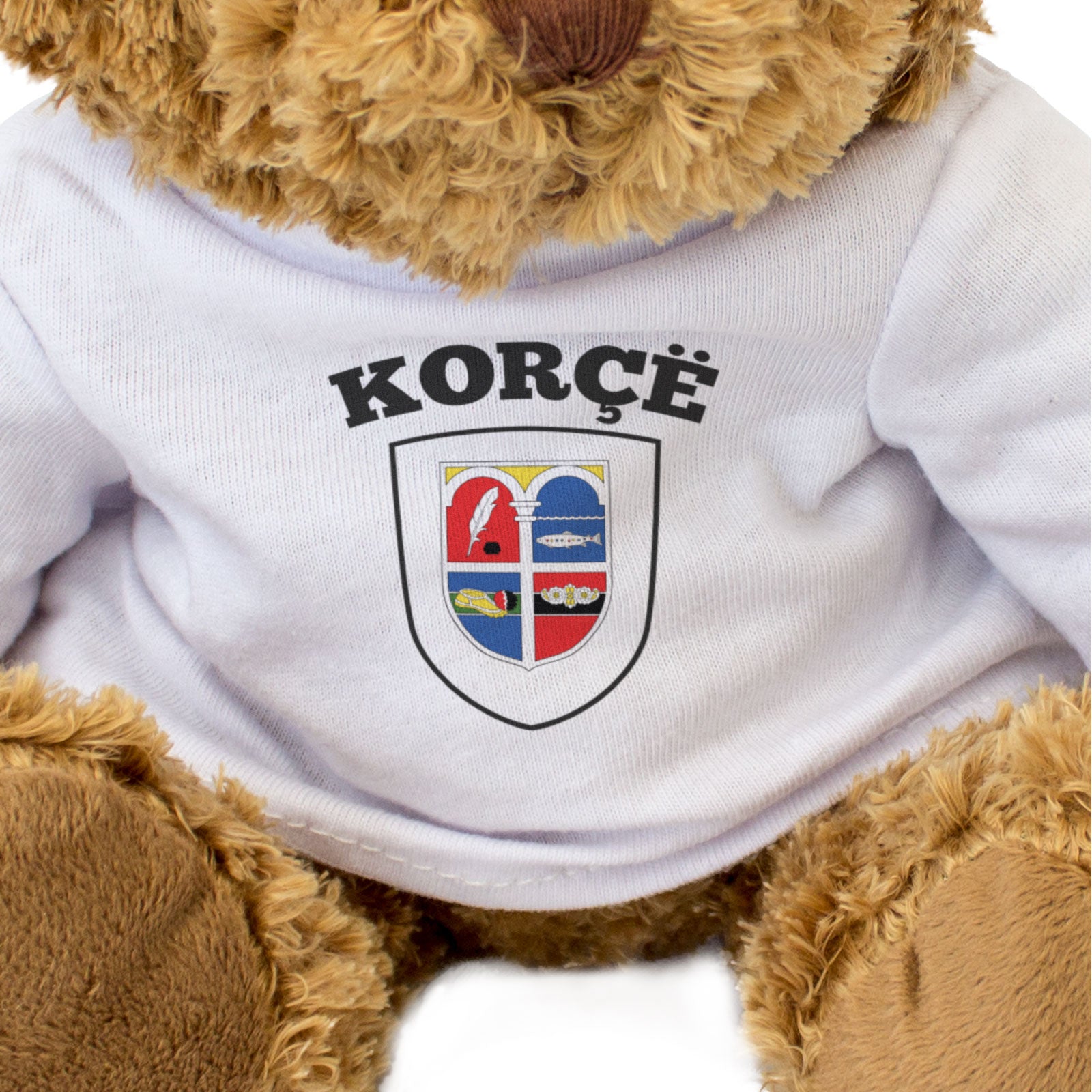 KORÇË COUNTY FLAG - Teddy Bear - Cute Cuddly Soft - Albania Gift Present