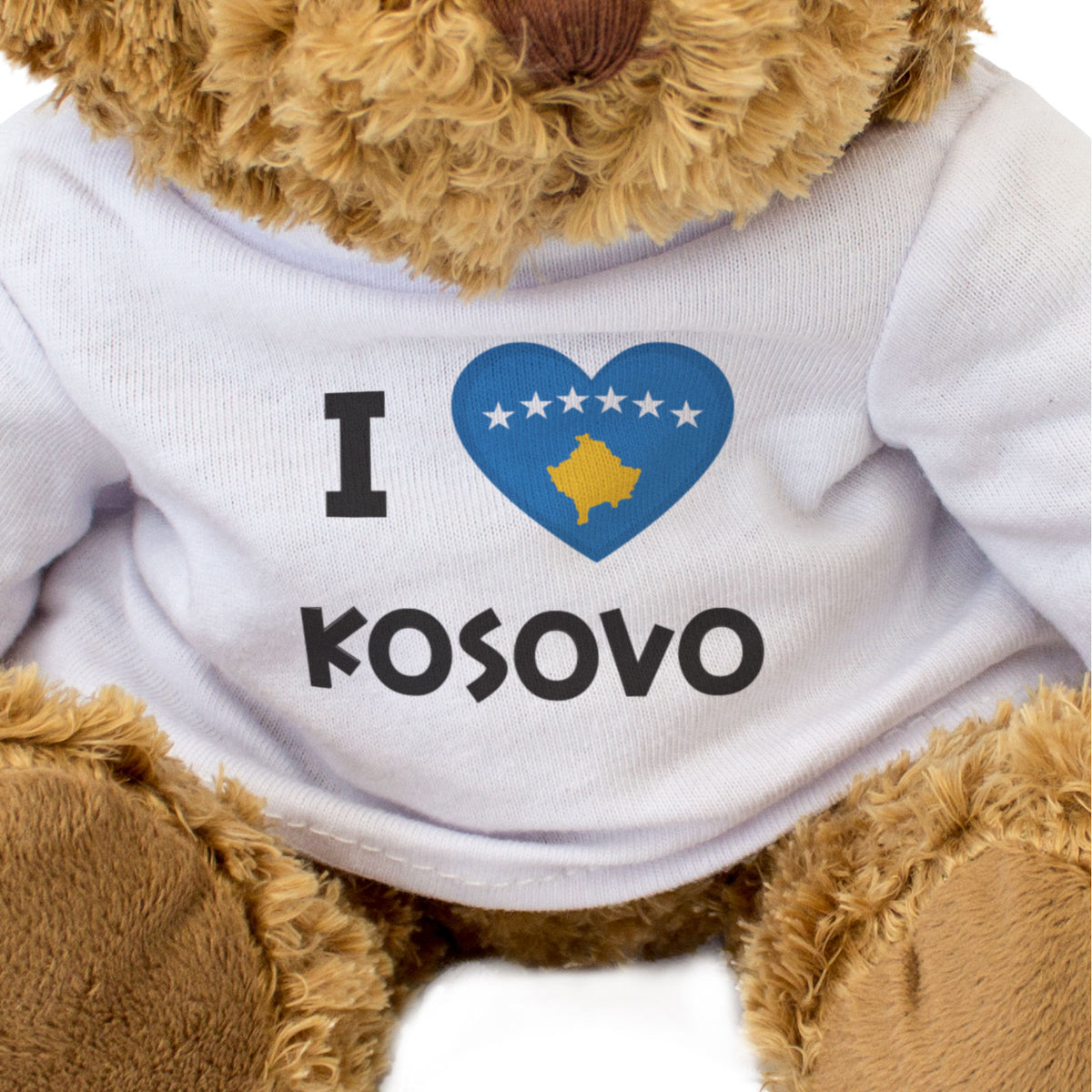 I Love Kosovo Flag - Teddy Bear