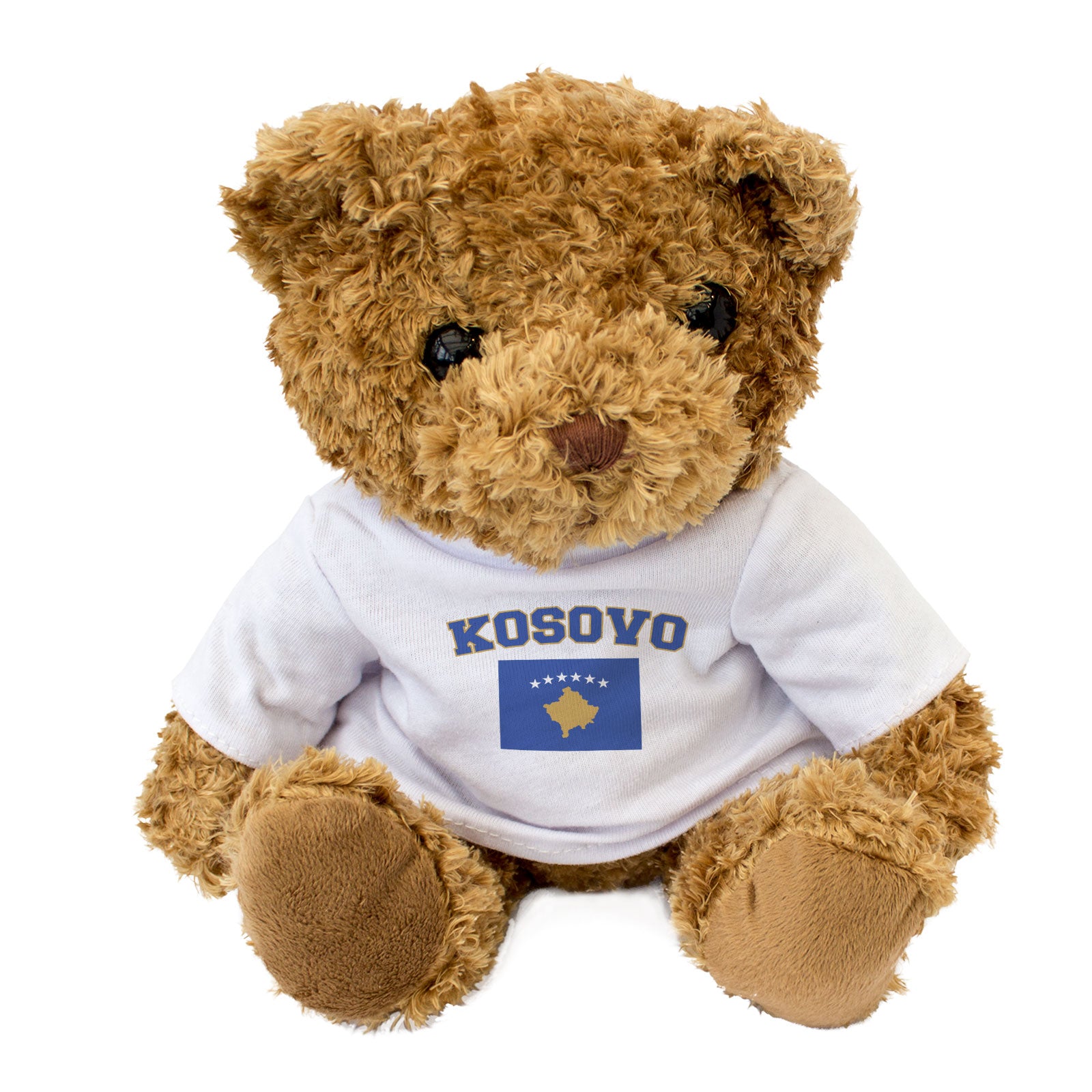 KOSOVO + FLAG - Teddy Bear - Cute Cuddly Soft - Funny Souvenir Gift Present