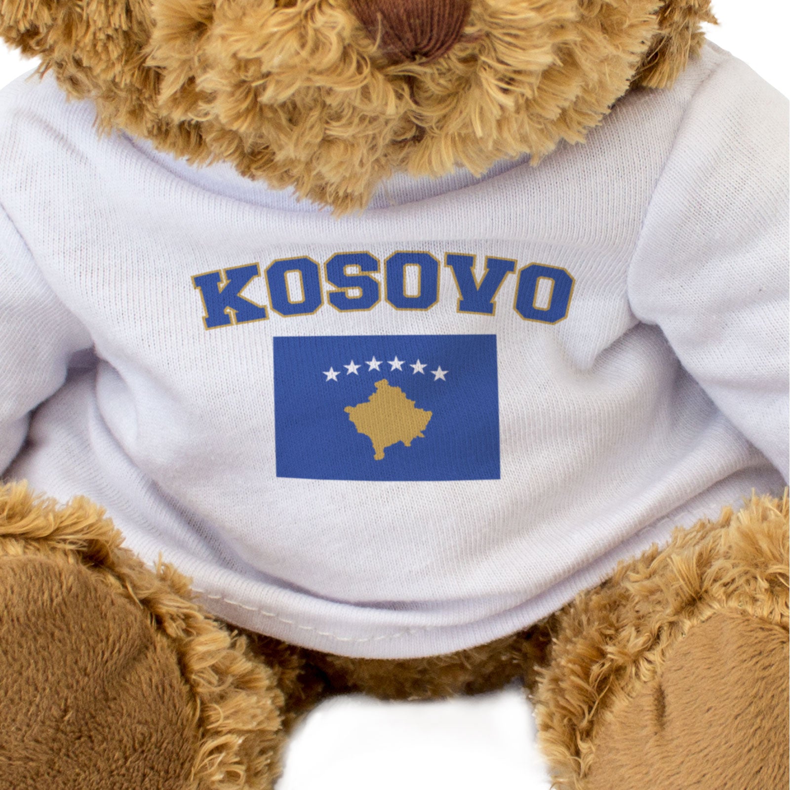 KOSOVO + FLAG - Teddy Bear - Cute Cuddly Soft - Funny Souvenir Gift Present