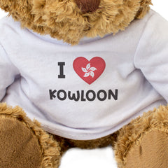 I LOVE KOWLOON (HONG KONG FLAG) - Teddy Bear - Cute Funny Souvenir Gift Present