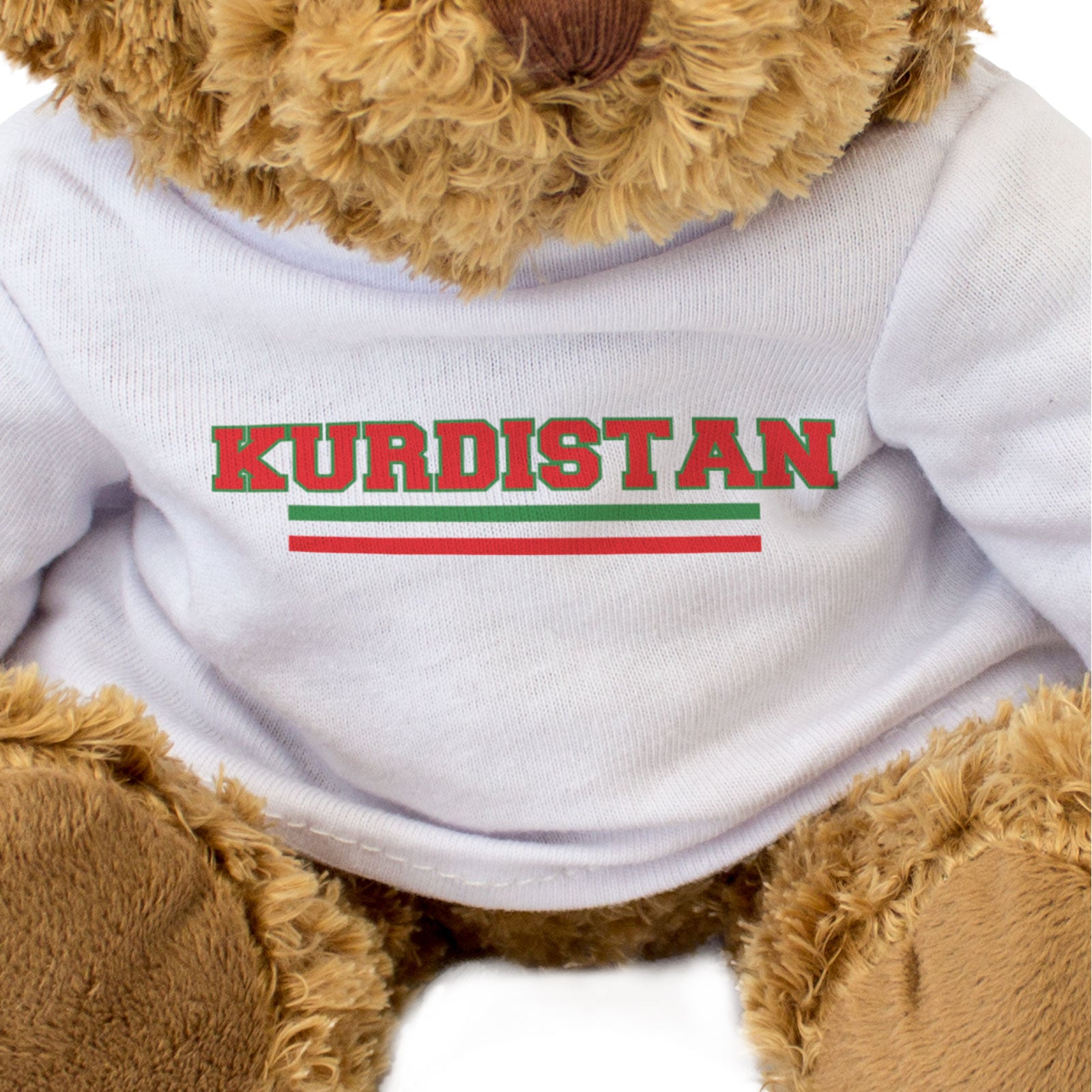 KURDISTAN FLAG STRIPE - Teddy Bear - Cute Funny Kurdish Souvenir Gift Present