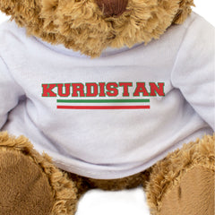 KURDISTAN FLAG STRIPE - Teddy Bear - Cute Funny Kurdish Souvenir Gift Present