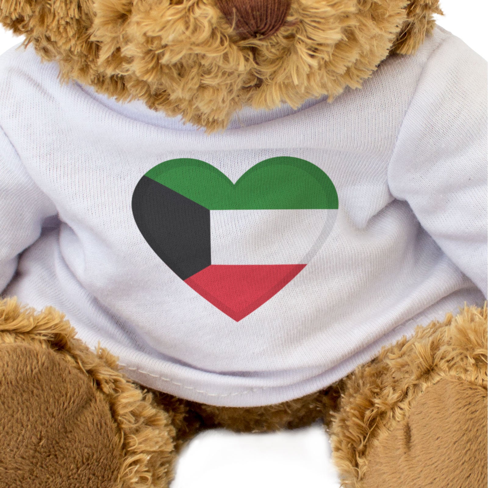 KUWAIT FLAG HEART - Teddy Bear - Cute Cuddly Soft - Kuwaiti Gift Present