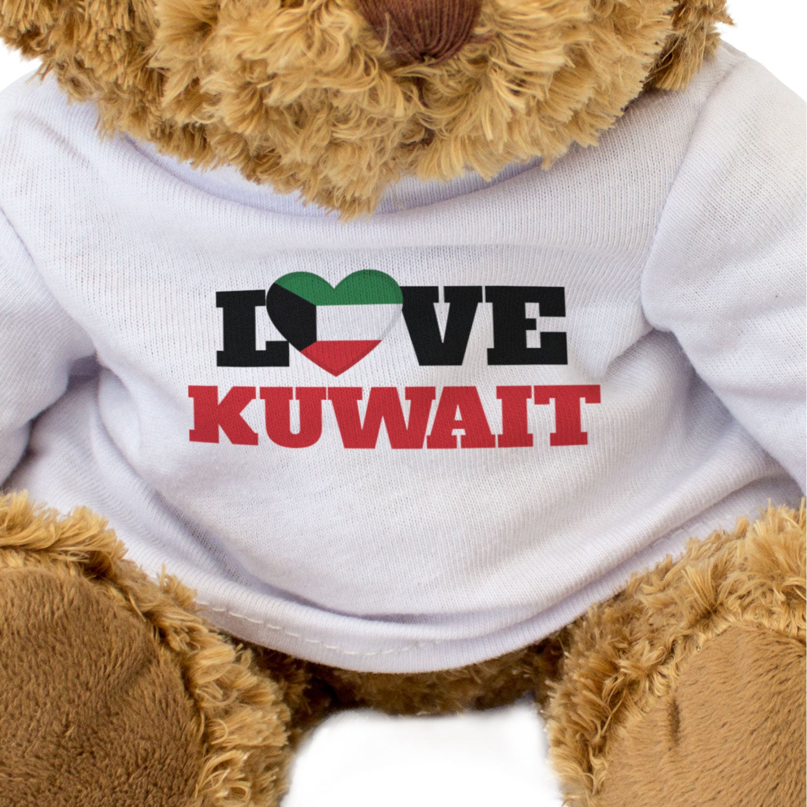 LOVE KUWAIT (FLAG HEART) - Teddy Bear - Cute Funny - Souvenir Gift Present