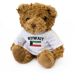 KUWAIT + FLAG - Teddy Bear - Cute Cuddly Soft - Funny Souvenir Gift Present