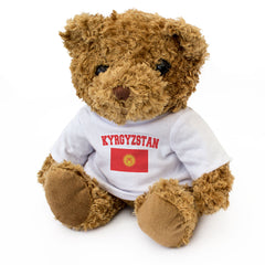 KYRGYZSTAN + FLAG - Teddy Bear - Cute Cuddly Soft - Funny Souvenir Gift Present