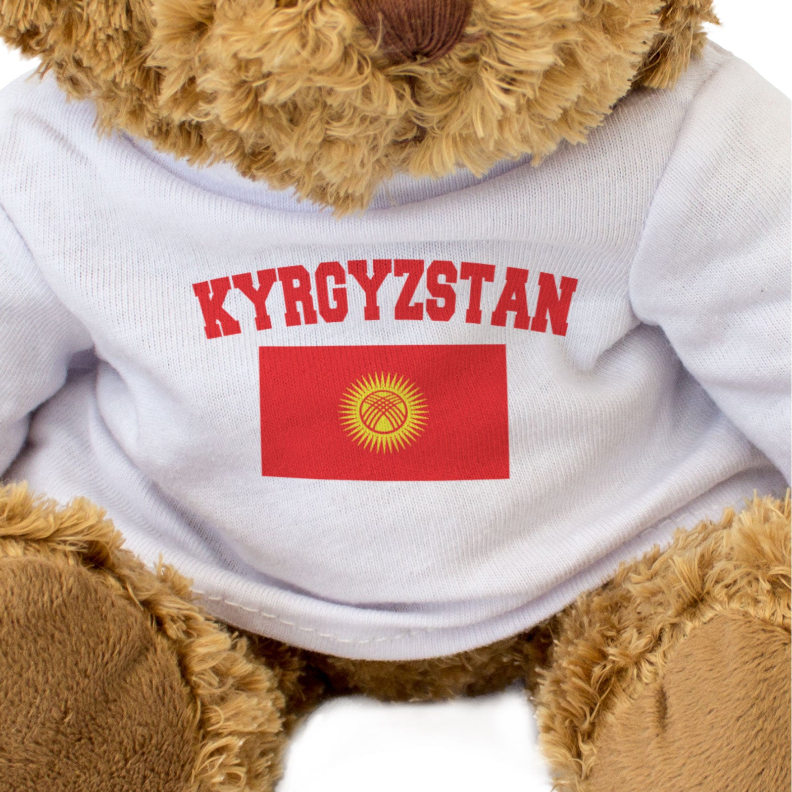 KYRGYZSTAN + FLAG - Teddy Bear - Cute Cuddly Soft - Funny Souvenir Gift Present