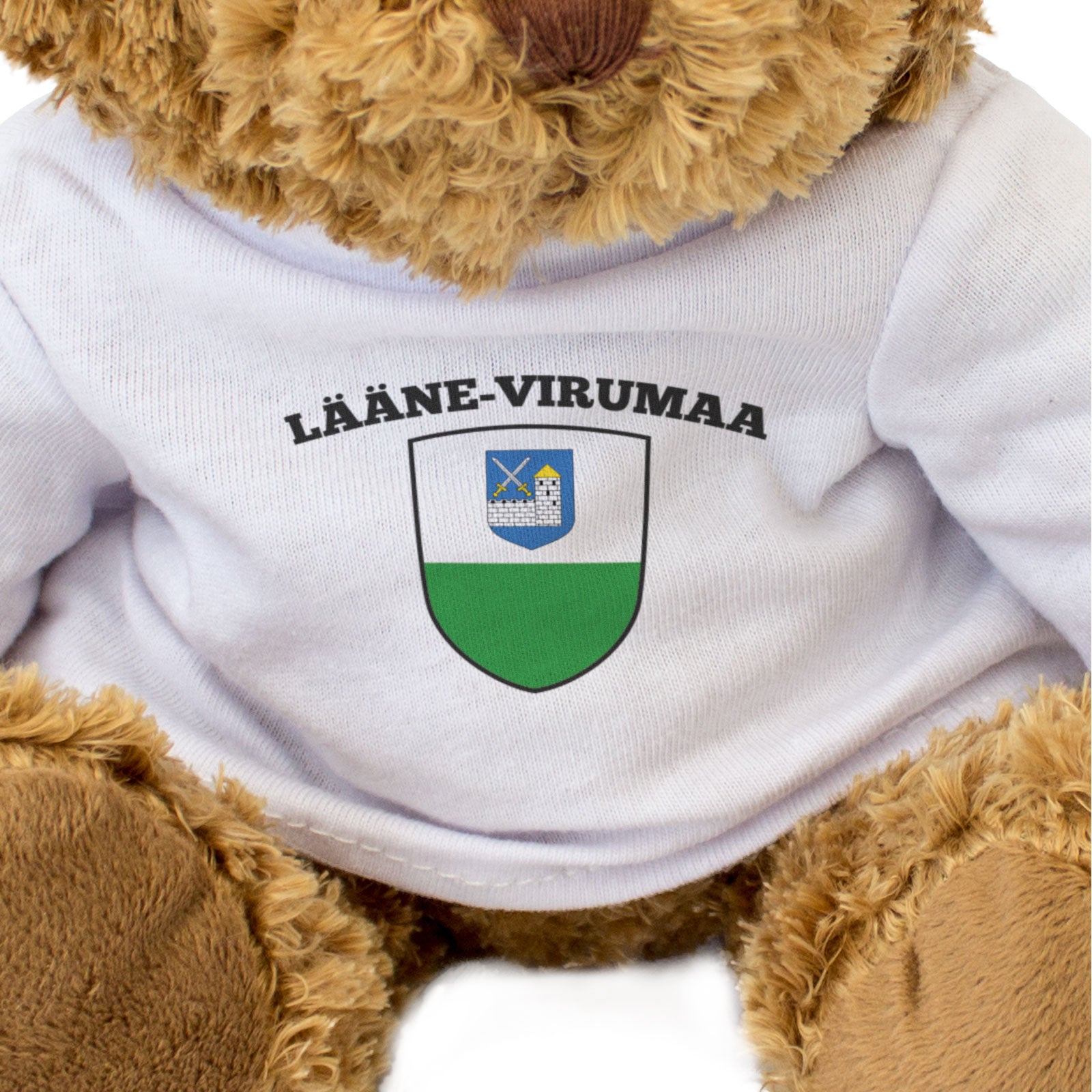 LÄÄNE-VIRUMAA FLAG - Teddy Bear - Cute Cuddly Soft - Estonia Gift Present