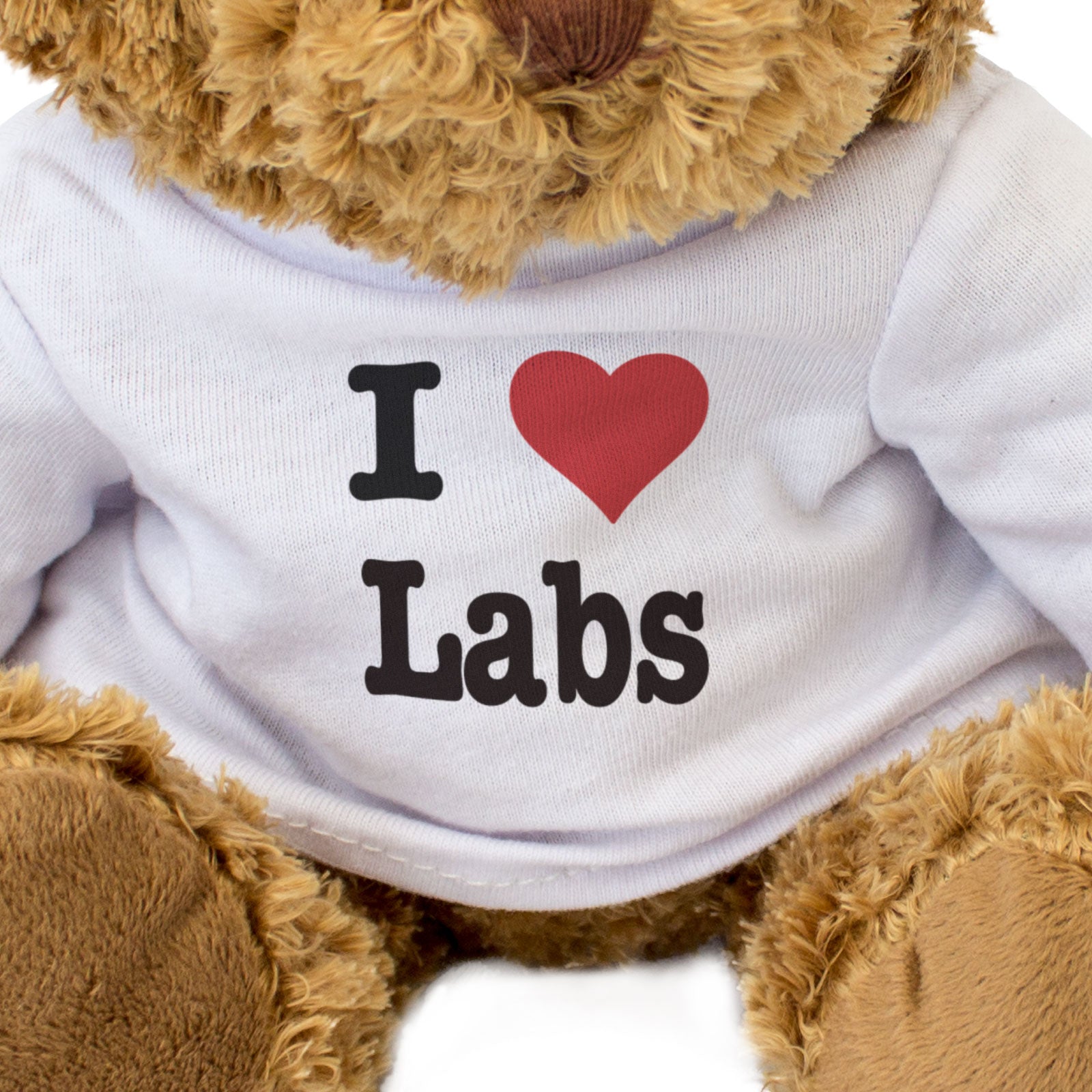 I LOVE LABS - Teddy Bear - Cute Cuddly Soft - Labrador Dog Gift Present
