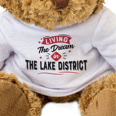 LIVING THE DREAM IN THE LAKE DISTRICT - Teddy Bear - Cute - Funny Gift Present