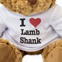 I LOVE LAMB SHANK - Teddy Bear - Cute Cuddly Soft Adorable - Gift Present
