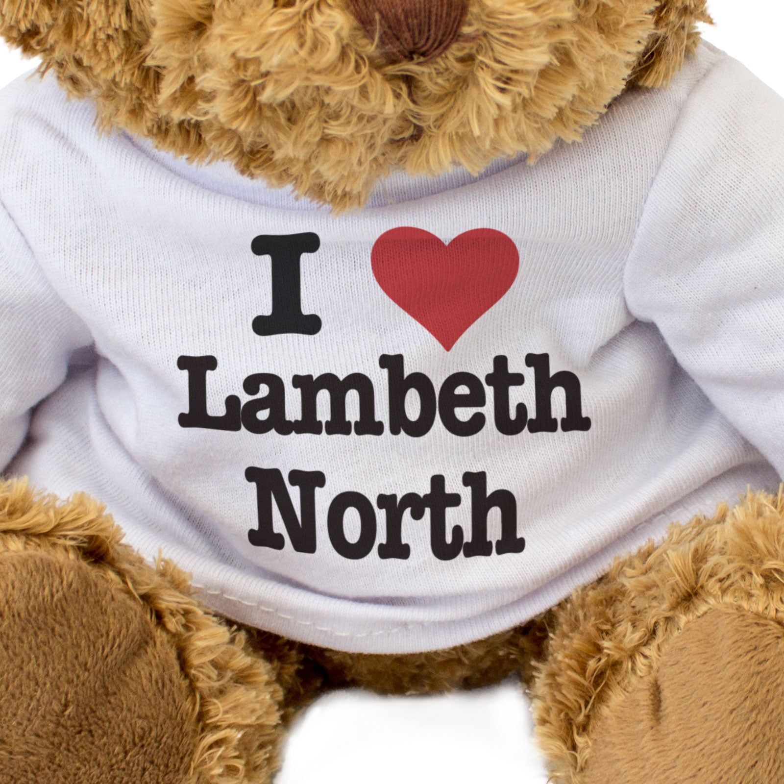 I LOVE LAMBETH NORTH - Teddy Bear - Cute Cuddly Soft Adorable - Gift Present