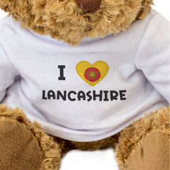 I Love Lancashire Flag - Teddy Bear