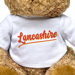 LANCASHIRE (SCRIPT) - Teddy Bear - Cute - Funny England Souvenir Gift Present
