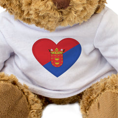 LANZAROTE FLAG HEART - Teddy Bear - Cute - Canary Islands Spain Gift Present