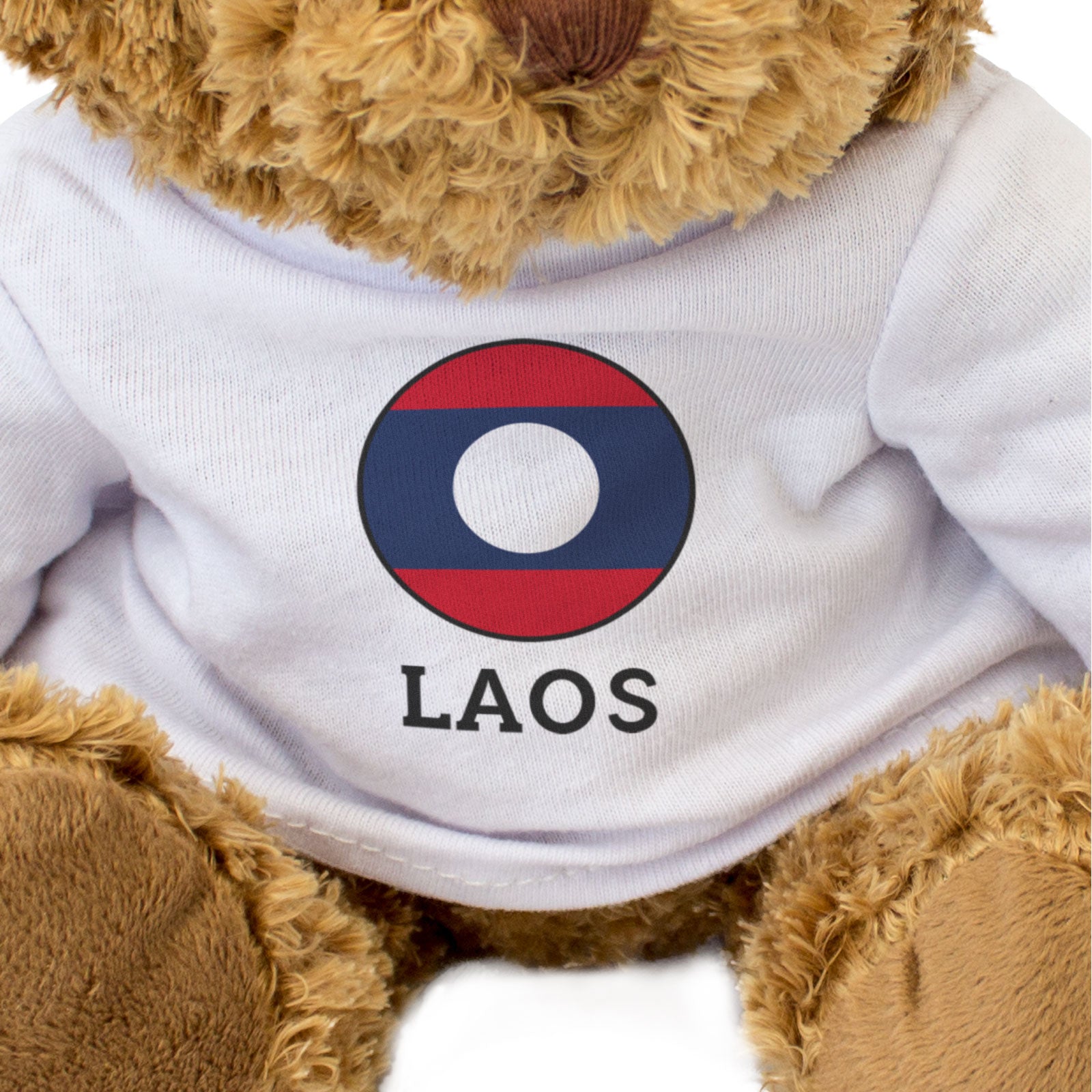 LAOS FLAG ROUNDEL - Teddy Bear - Cute Cuddly Soft - Laotian Gift Present
