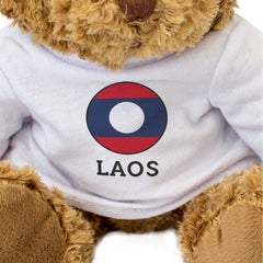 LAOS FLAG ROUNDEL - Teddy Bear - Cute Cuddly Soft - Laotian Gift Present
