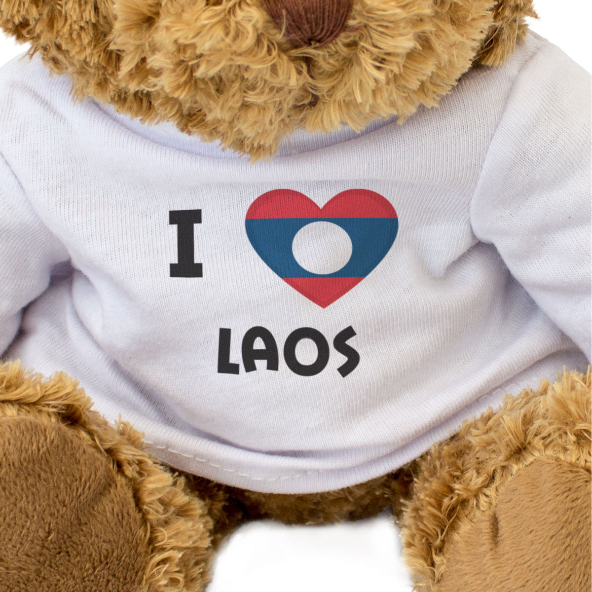 I Love Laos Flag - Teddy Bear