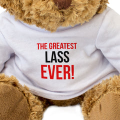 THE GREATEST LASS EVER - Teddy Bear - Cute Cuddly Soft - Gift Present